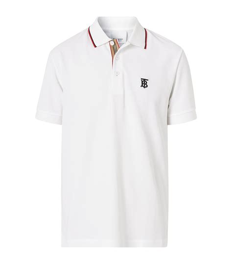 burberry white polo shirt